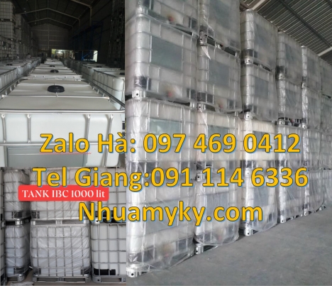 Tank nhựa trắng 1 khối, tank nhựa cũ 1000l, bồn nhựa 1000l trắng, Tank nhựa 1 khối, Thùng nhựa ibc,