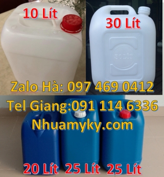 Can nhựa 20 lít đựng hóa chất, can 20l giá rẻ, can 25l xanh, Can cao cấp, Can 20l đựng axit, can 25l
