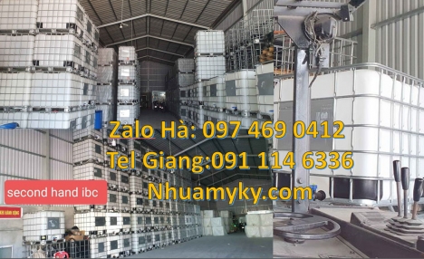 Tank nhựa trắng 1 khối, tank nhựa cũ 1000l, bồn nhựa 1000l trắng, Tank nhựa 1 khối, Thùng nhựa ibc,
