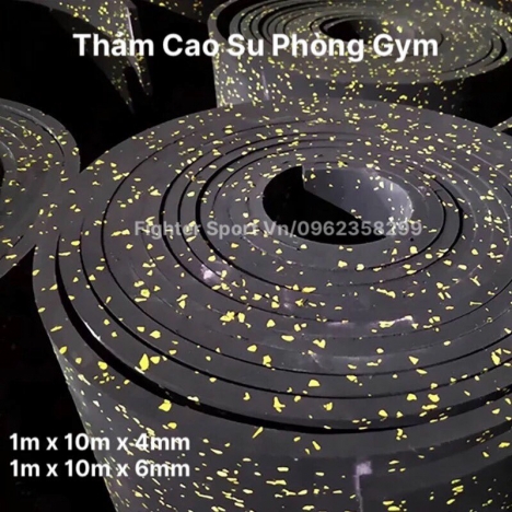 Cung cấp thi công thảm cao su phòng GYM, BOXING