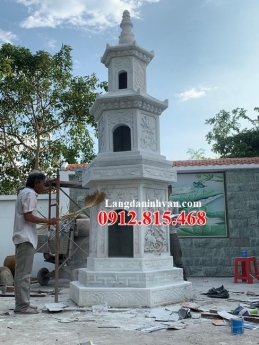 Mộ tháp phật giáo – Xây mộ tháp phật giáo để hài cốt bằng đá đẹp