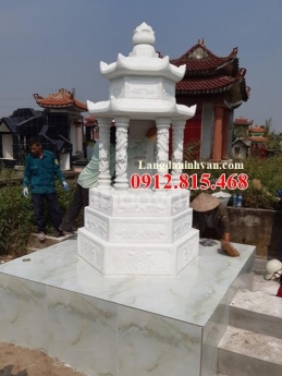 Mộ tháp phật giáo – Xây mộ tháp phật giáo để hài cốt bằng đá đẹp