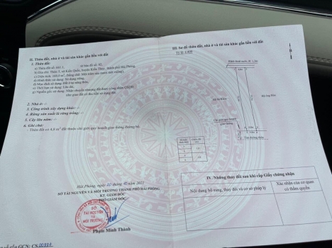 Mở bán lô đất Hoa Hậu tại mặt đường tại Kiến Quốc - Kiến Thụy- Hải Phòng