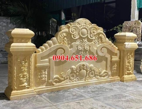 Bình phong biệt thự – Bán mẫu cuốn thư khu đô thị bằng đá đẹp
