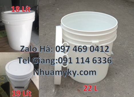 Vỏ thùng sơn nắp kín, vỏ thùng sơn nắp hở Xô nhựa nắp kín, xô nhựa nắp hở, Vỏ thùng 20 lít quai s