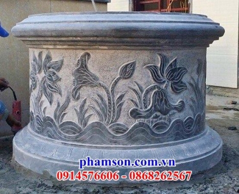 mẫu lăng mộ đá đẹp ninh thuận - mồ hình tròn bằng đá