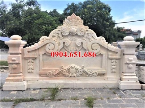 Bình phong biệt thự – Bán mẫu cuốn thư khu đô thị bằng đá đẹp