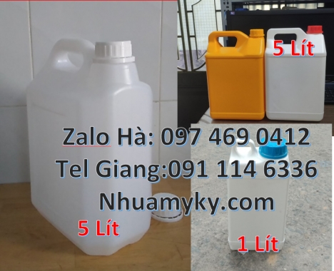 can 1l hdpe trắng giá rẻ, can nhựa cao cấp Địa chỉ bán can hdpe, Can 1l đựng thuốc thú y, can 2l đựn