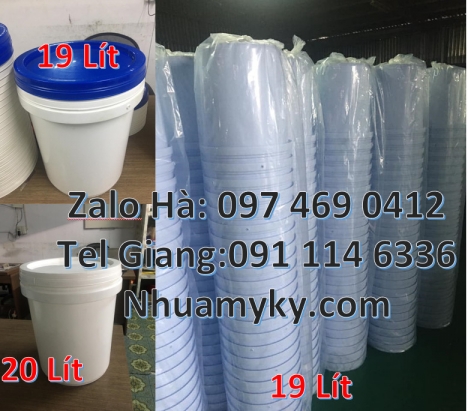 Vỏ thùng sơn nắp kín, vỏ thùng sơn nắp hở Xô nhựa nắp kín, xô nhựa nắp hở, Vỏ thùng 20 lít quai s