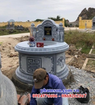 031 khánh hòa mộ đá đẹp - mồ đá tròn giá rẻ