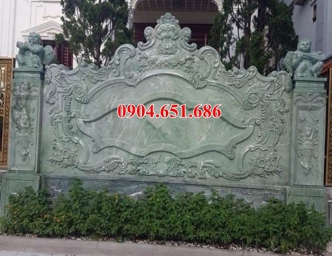 Bình phong biệt thự – Bán mẫu cuốn thư khu đô thị bằng đá đẹp
