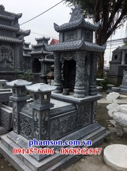012 trà vinh mộ đá tự nhiên hai mái hiện đại