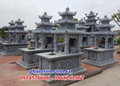 018 lăng mộ đá kiên giang đẹp - mộ đá ba mái cao cấp