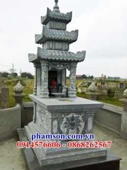 018 lăng mộ đá kiên giang đẹp - mộ đá ba mái cao cấp