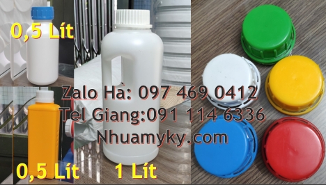 Chai nhựa 500ml 250ml đựng hóa mỹ phẩm Chai 100ml đựng thuốc trừ muỗi, chai 30ml đựng phân bón