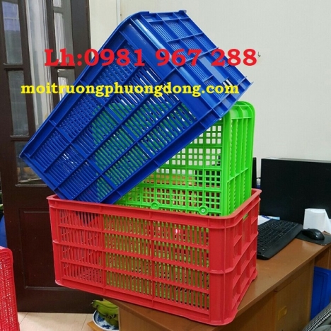 Sóng nhựa hở cao 3t1 ,rổ nhựa công nghiệp HS004