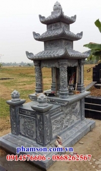 018 lăng mộ đá kiên giang đẹp - mộ đá ba mái cao cấp