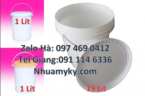 Vỏ thùng sơn nắp kín, vỏ thùng sơn nắp hở Xô nhựa nắp kín, xô nhựa nắp hở, Vỏ thùng 20 lít quai s