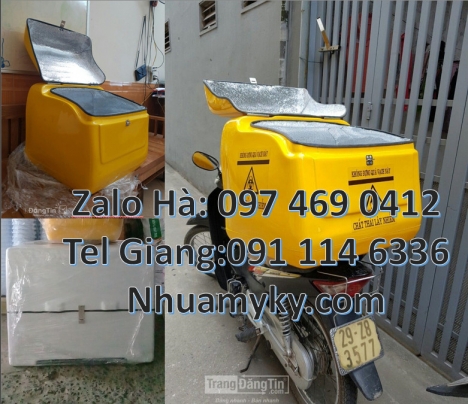 Thùng giữ nhiệt xe máy, Thùng giao hàng, thùng vận chuyển hàng online, Thùng hàng đông lạnh, Thùng g