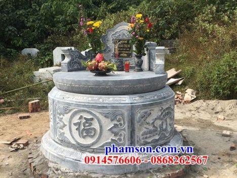 031 khánh hòa mộ đá đẹp - mồ đá tròn giá rẻ