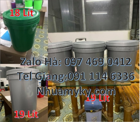 Vỏ thùng sơn nắp kín, vỏ thùng sơn nắp hở Xô nhựa nắp kín, xô nhựa nắp hở, Vỏ thùng 20 lít quai s