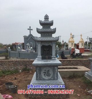 018 lăng mộ đá kiên giang đẹp - mộ đá ba mái cao cấp