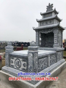 018 lăng mộ đá kiên giang đẹp - mộ đá ba mái cao cấp