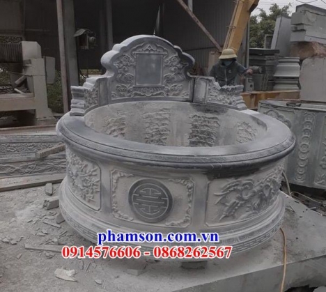 031 khánh hòa mộ đá đẹp - mồ đá tròn giá rẻ