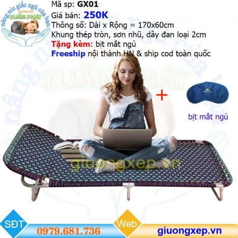 Giường gấp văn phòng giá rẻ tại Hà Nội- freeship nội thành HN