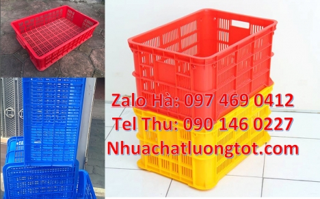 Giỏ nhựa, rổ nhựa, Thùng nhựa đặc B3, thùng nhựa đựng thủy sản, Sóng nhựa 26 bánh xe, giỏ nhựa đựng