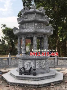Tháp mộ bát giác để hũ tro cốt – 5 mẫu tháp mộ bát giác thờ cốt đẹp bán toàn quốc