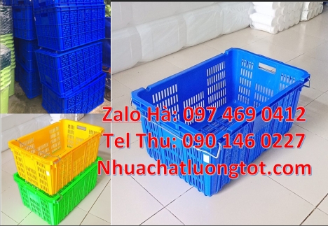 Giỏ nhựa, rổ nhựa, Thùng nhựa đặc B3, thùng nhựa đựng thủy sản, Sóng nhựa 26 bánh xe, giỏ nhựa đựng