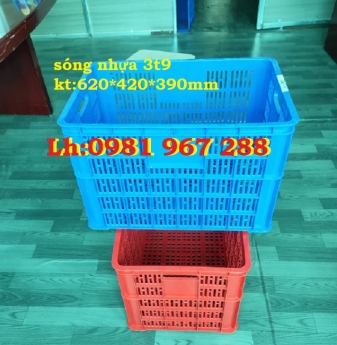 Rổ nhựa hở 3t9 , sóng nhựa rỗng HS005