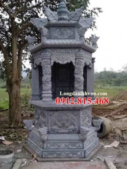 Tháp mộ bát giác để hũ tro cốt – 5 mẫu tháp mộ bát giác thờ cốt đẹp bán toàn quốc