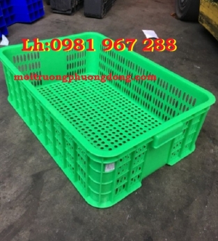 Rổ nhựa hở cao 2t5 ,sóng nhựa hở HS014