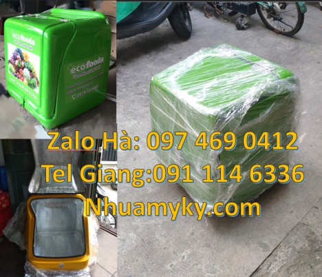 Thùng ship hàng giữ nhiệt, Thùng giao hàng nhanh, Thùng chở hàng, Thùng giao trà sữa, thùng đựng hàn