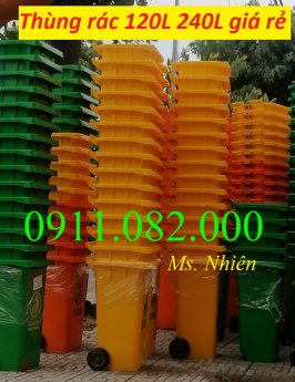 Thùng rác giá rẻ tại cần thơ, nơi cung cấp thùng rác 120L 240L giá rẻ- lh 0911082000