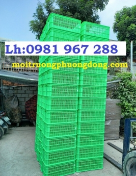 Rổ nhựa hở cao 2t5 ,sóng nhựa hở HS014