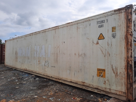 Container lạnh 40ft cũ kĩ bên ngoài chất lượng bên trong