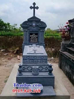 118 đăk lắk lăng mộ công giáo đẹp - mồ mả để cốt bằng đá