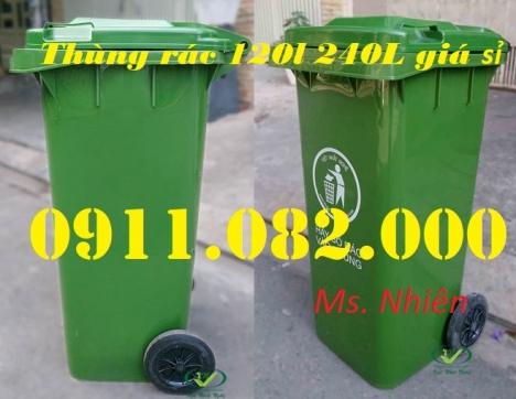 Thùng rác giá rẻ tại cần thơ, nơi cung cấp thùng rác 120L 240L giá rẻ- lh 0911082000