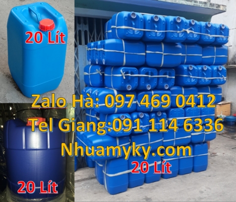 Can nhựa cao cấp 30l Can 25đựng hóa chất, can 20l giá rẻ, can 25l trắng, can 20 lít tròn đựng nước