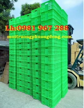 Rổ nhựa hở cao 2t5 ,sóng nhựa hở HS014