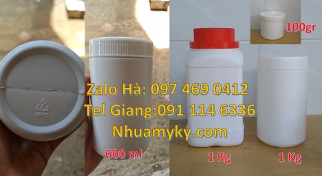 Hũ hóa chất 50 gram, hũ 50gr nắp vặn, hũ nhựa 100gr, hũ đựng sốt thịt nướng 200g, hũ 200 gram, hũ 25