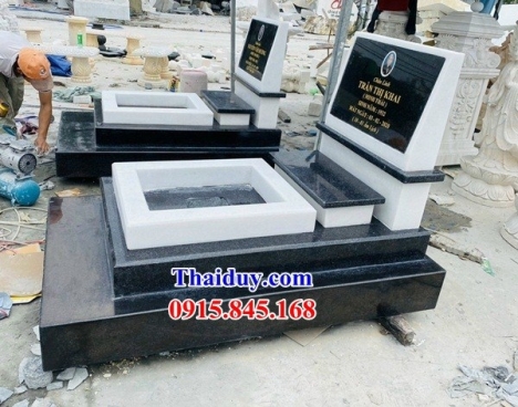 51 lào cai lắp đặt lăng mộ đá đẹp - mộ đá tam cấp bằng đá xanh