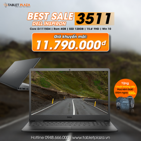 Laptop giá ưu đãi Dell Inspiron 3511