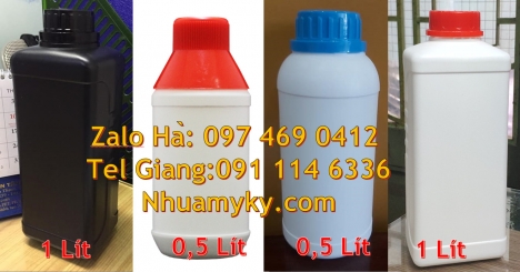 Chai 250 ml đựng thuốc sâu, chai 250 ml đựng mẫu thử, Chai nhựa 30 ml trắng đục, chai nhựa 30 ml, ch