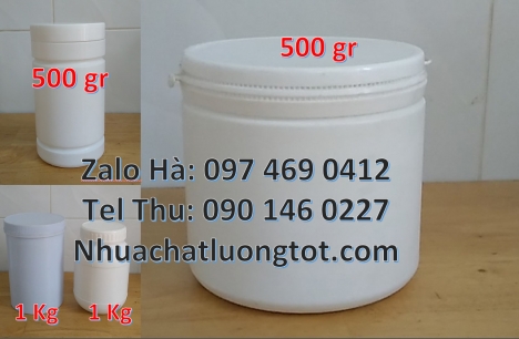 Hũ 50 gram tròn, hũ 50gr trắng đục, hũ 100gr đựng kem body, hũ 200g đựng bơ thực vật,  hũ nhựa 250 g
