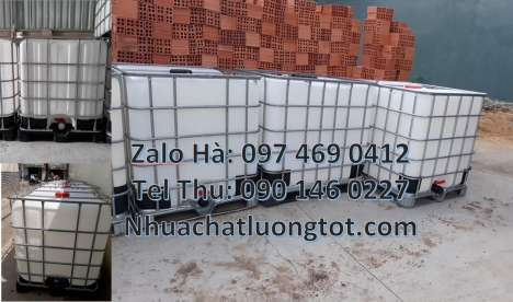 Thùng nhựa 1000l, Tank giá rẻ, sỉ lẻ bồn ibc 1000 lít, bồn ibc 1 khối màu trắng, Tank ibc nhựa 1000l