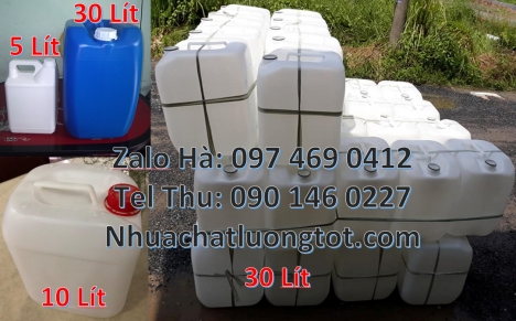 Can 25l đựng phân bón, can nhựa giá rẻ hcm, can dẹp 30 đựng nông dược, can 30l vuông xanh, can 25l x
